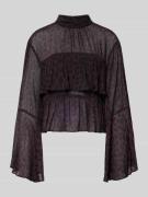 Blouse van viscose met volants, model 'Tessa'