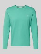 Shaped fit shirt met lange mouwen van puur katoen