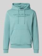 Hoodie met labelprint