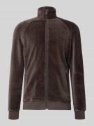 Sweatjack met opstaande kraag