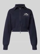 Kort gebreid jack van viscosemix, model 'Jaden'