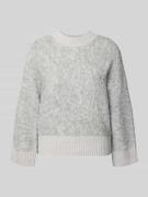 Gebreide pullover met ribboorden, model 'Pennan'