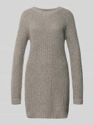 Gebreide jurk met ronde hals, model 'SIESTA'