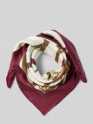 Zijden sjaal met omzoomde boorden