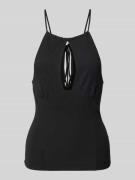 Top met bandjes en uitsparing