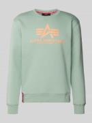 Sweatshirt met labelprint
