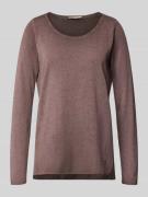 Gebreide pullover met rolzoom