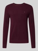 Regular fit gebreide pullover van zuiver katoen