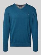 Gebreide pullover met V-hals