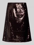 Knielange rok met pailletten