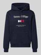 Regular fit hoodie van katoenmix