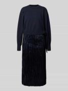 Getailleerde vrijetijdsjurk van viscosemix, model 'FIOLETTA'