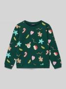 Sweatshirt met motiefprint