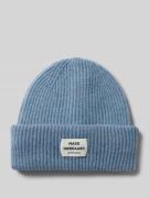 Muts van scheerwolmix met labelpatch, model 'Tosca Anju'