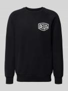 Sweatshirt met logo en ronde hals