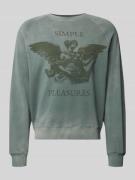 Sweatshirt met motiefprint en ronde hals