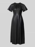 Midi-jurk in leerlook