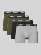 Boxershort met elastische logoband in een set van 4 stuks