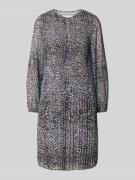 Knielange jurk met plissévouwen