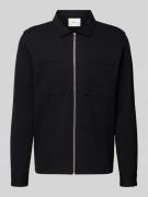 Regular fit sweatjack van katoenmix, model 'JACKIE'