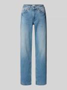 Wide leg jeans in used-look, model 'Sina'