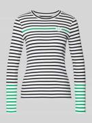 Shirt met lange mouwen en labeldetail