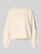 Oversized sweatshirt met ribboorden