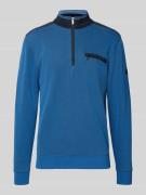 Sweatshirt met opstaande kraag, model 'Selanik'