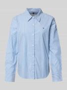 Regular fit overhemdblouse van katoenmix