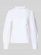 Regular fit blouse met lange mouwen en ruches, model 'MATILDA'