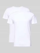 T-shirt van katoen in een set van 2