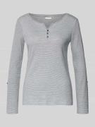 Serafinoshirt met lange mouwen en streepmotief