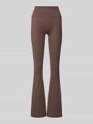 Flared fit legging met brede band, model 'Yoga'