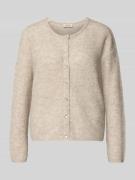 Gebreid jack met ronde hals, model 'Almine'