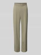 Stoffen broek met elastische band met logo