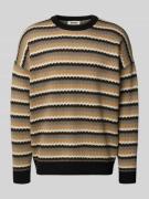 Relaxed fit gebreide pullover van een mix van katoen en wol, model 'Ne...