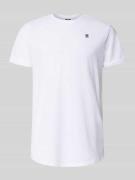 T-shirt met labeldetail