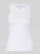 Slim fit tanktop van katoenmix