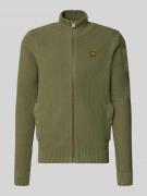 Gebreid jack met ritssluiting