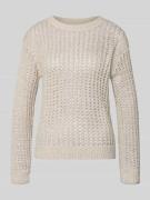 Gebreide pullover met ribboorden