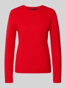 Gebreide pullover met ribboorden