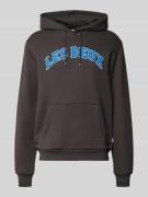 Hoodie met labelprint, model 'Brady'