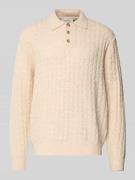 Gebreide pullover met structuurmotief, model 'Gustav'