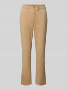 Slim fit broek in verkorte pasvorm, model 'GABBY'