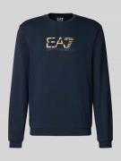 Sweatshirt met logo en ronde hals