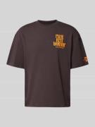 T-shirt met statementprint en ronde hals