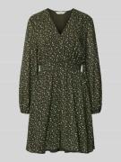 Mini-jurk in all-over look met knoopsluiting, model 'Kaylen Oceanna'