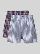 Boxershort met elastische band in een set van 2 stuks