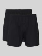 Boxershort met elastische band in een set van 2 stuks