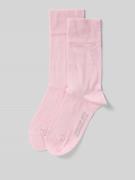 Sokken met labelprint in een set van 2 paar